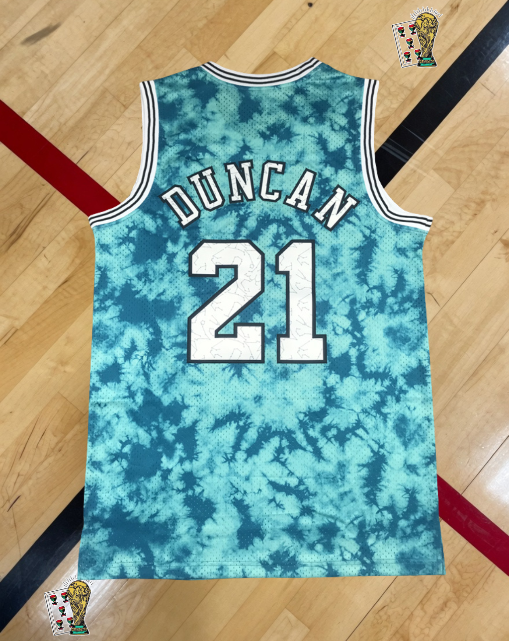 San Antonio Spurs Special Edition Jersey – Tie-Dye Teal Edition
