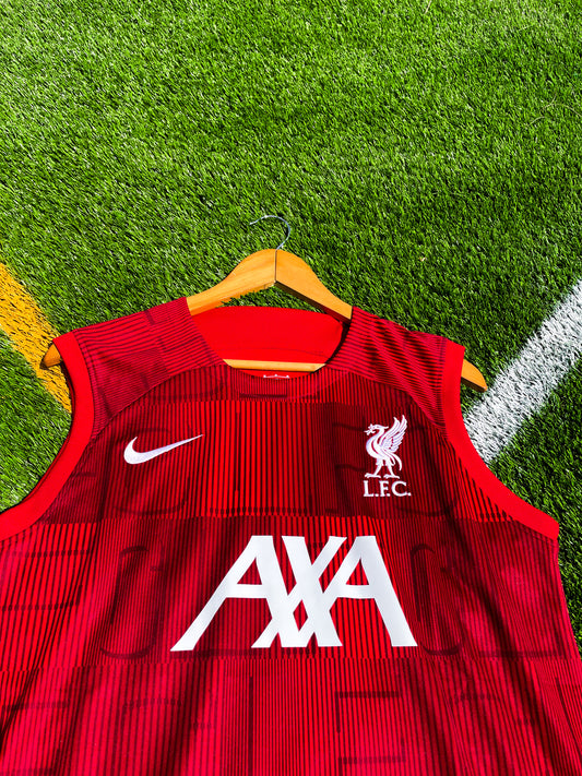 Liverpool 2024–2025 Nike Exclusive Training Vest – Red Lightweight Football Training Top - Five Of Cups Official