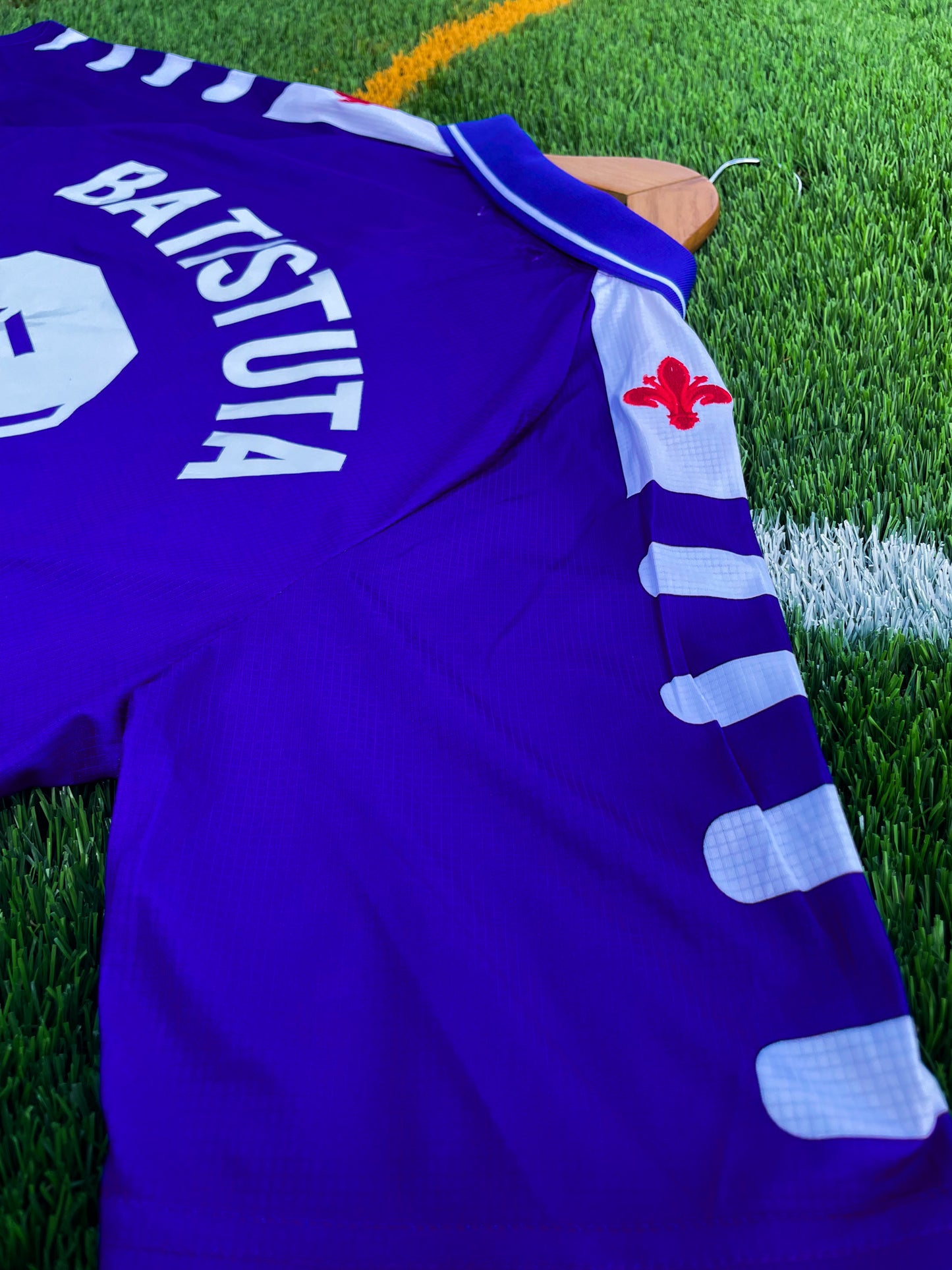 Back of jersey showing Batistuta name and number 9 print
