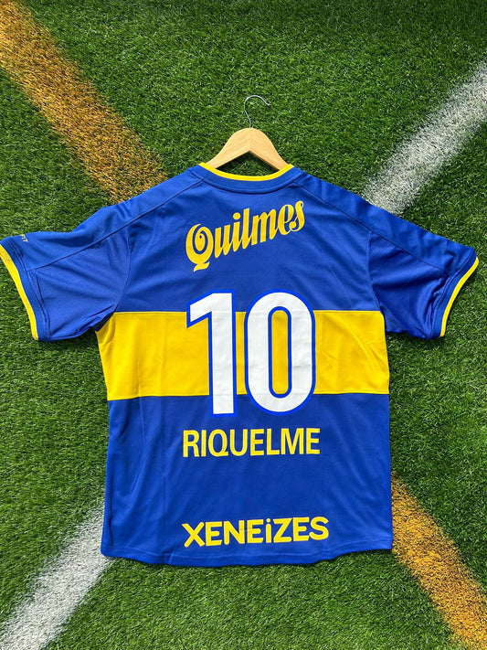 Boca Juniors 2000 Home Riquleme 10- Club World Cup Champions Vintage Jersey - Five Of Cups Official