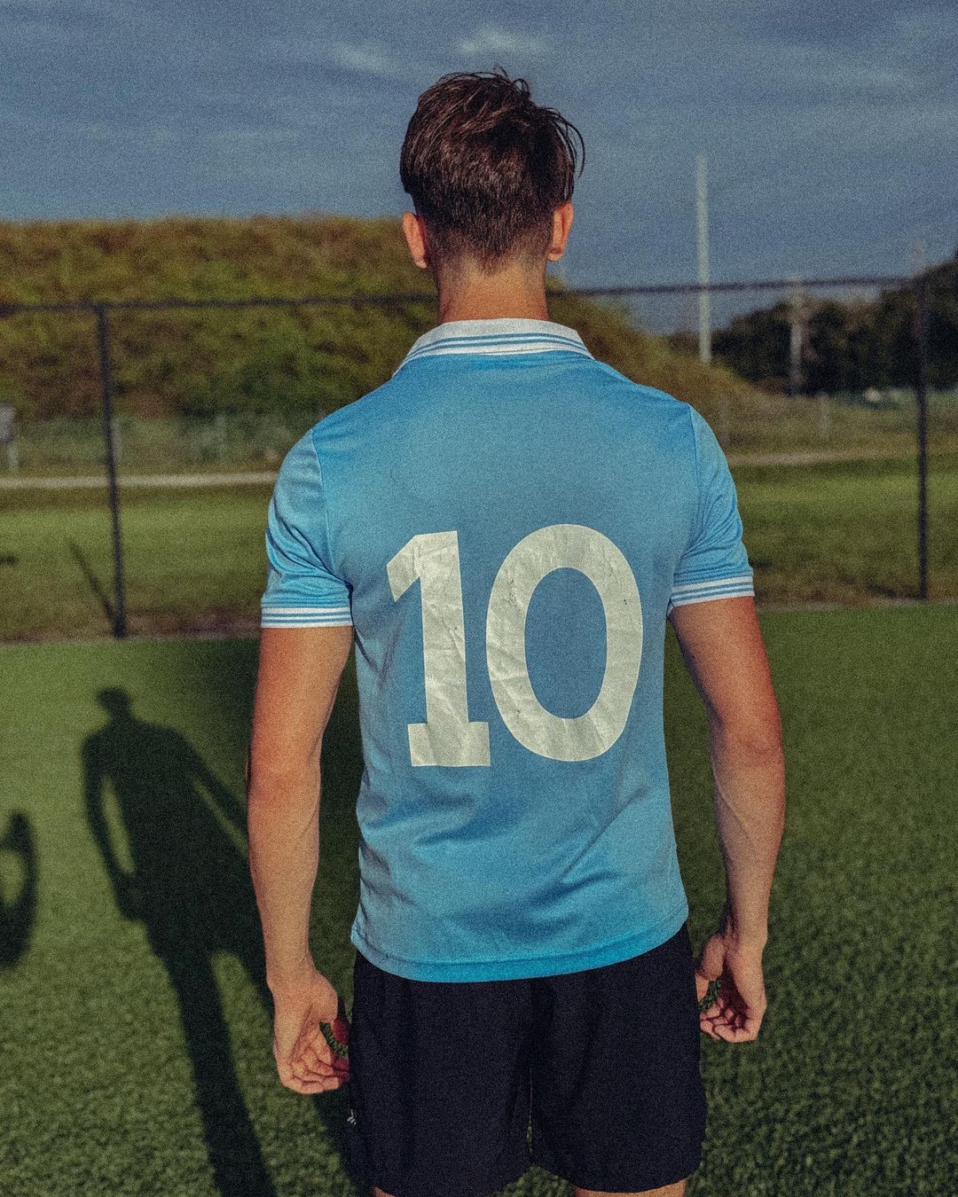 Styled look featuring Napoli 1986 home vintage jersey