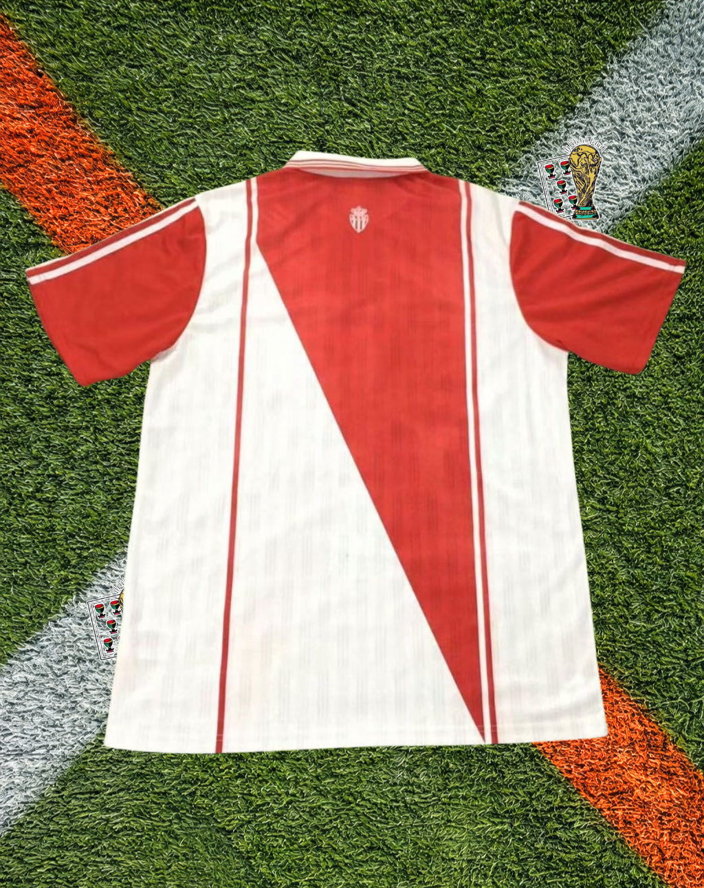 AS Monaco 1994-95 Home Jersey – Eurest Diagonal Edition