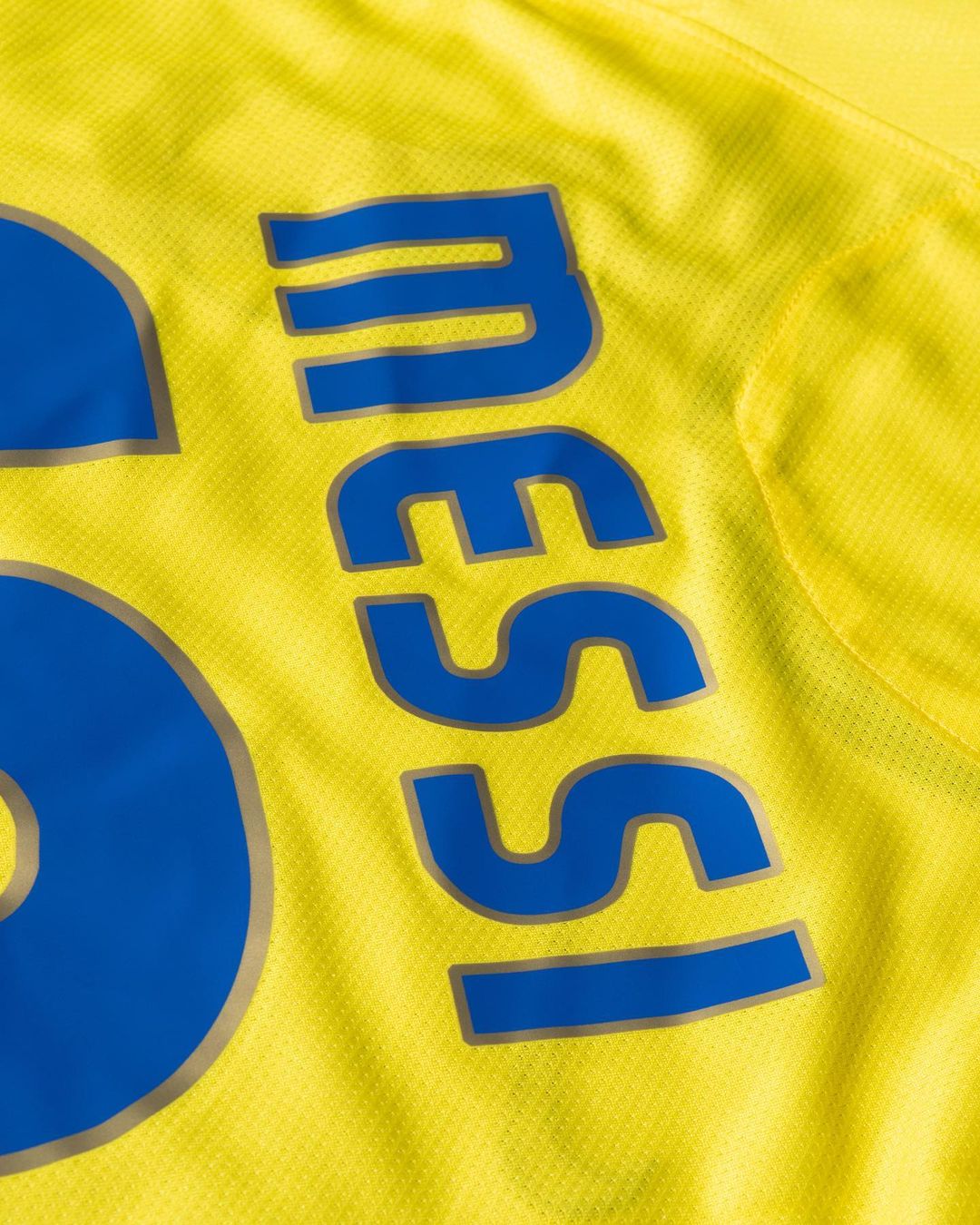 FC Barcelona 2008–09 Away Jersey – Bright Yellow – Treble Season Tribute