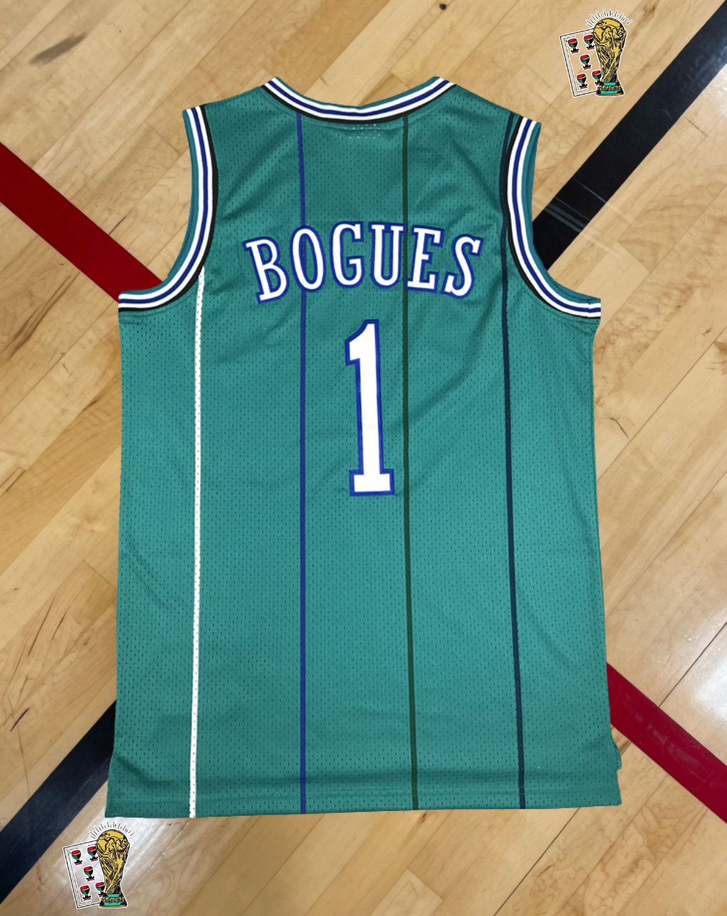 Charlotte Hornets 1992-93 Home Jersey – Bogues Edition