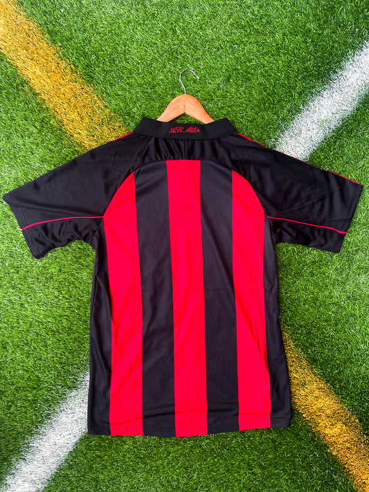AC Milan 2001-02 Home Vintage Soccer Jersey – Retro Rossoneri Classic - Five Of Cups Official