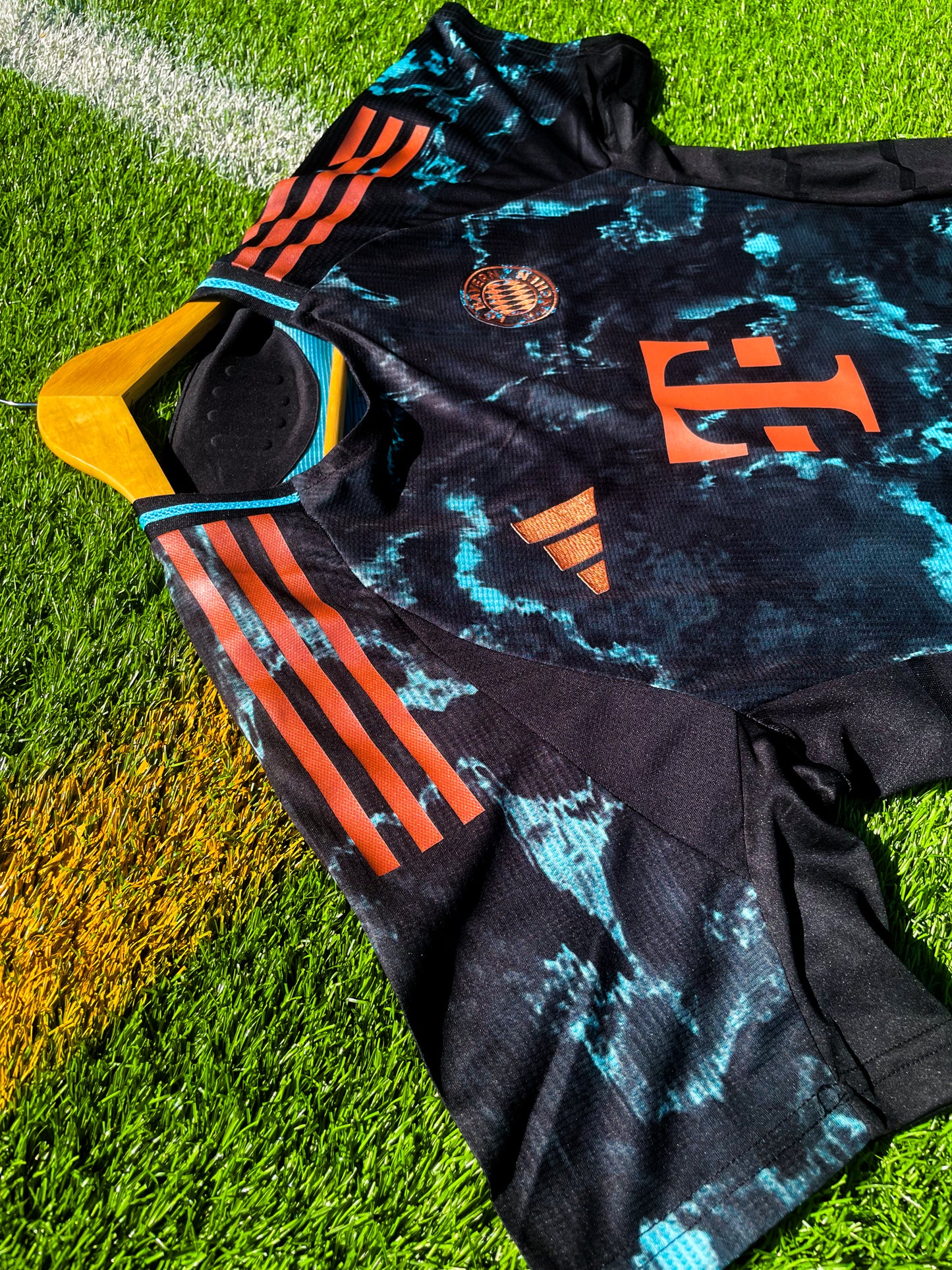 Bayern Munich 2024-2025 Away Lightning Player Version Soccer Jersey – Striking Modern Design - Five Of Cups Official