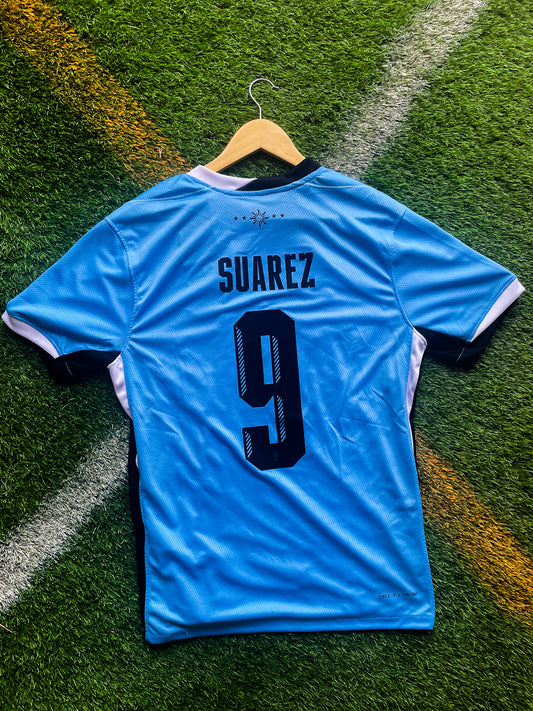 Uruguay 2024 Home Suárez #9 & Valverde #15 Copa America Nike Jersey – Sky Blue Heritage Kit - Five Of Cups Official