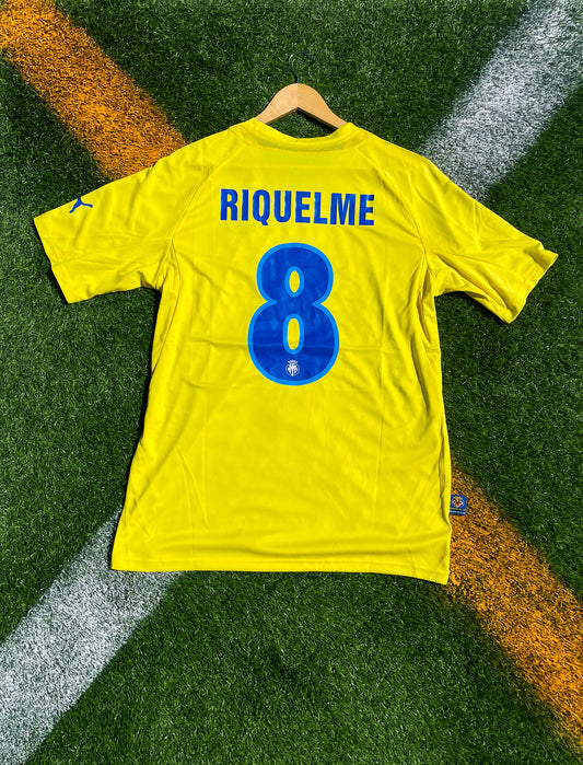 Villarreal 2005-2006 Home Riquelme #8 Jersey – Iconic Champions League Retro Shirt - Five Of Cups Official