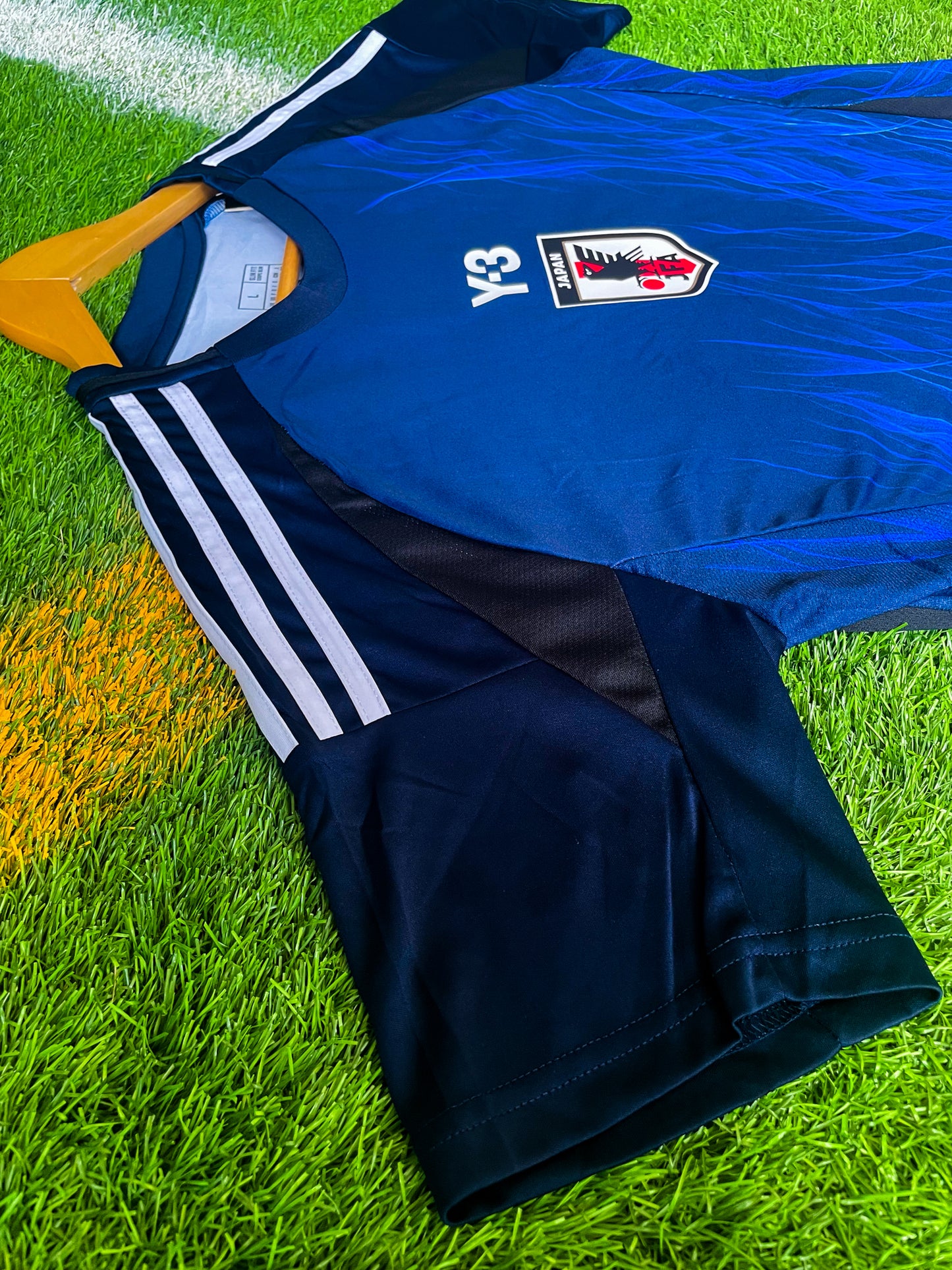 Japan 2024 Home Y-3 Collaboration Soccer Jersey – Avant-Garde Adidas x Yohji Yamamoto Design with JFA Crest - Five Of Cups Official