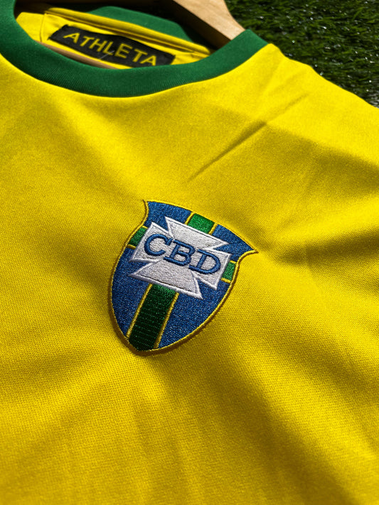 Brazil 1970 Home Pelé #10 Legendary Vintage World Cup Jersey – Retro Classic Kit Celebrating Football History - Five Of Cups Official