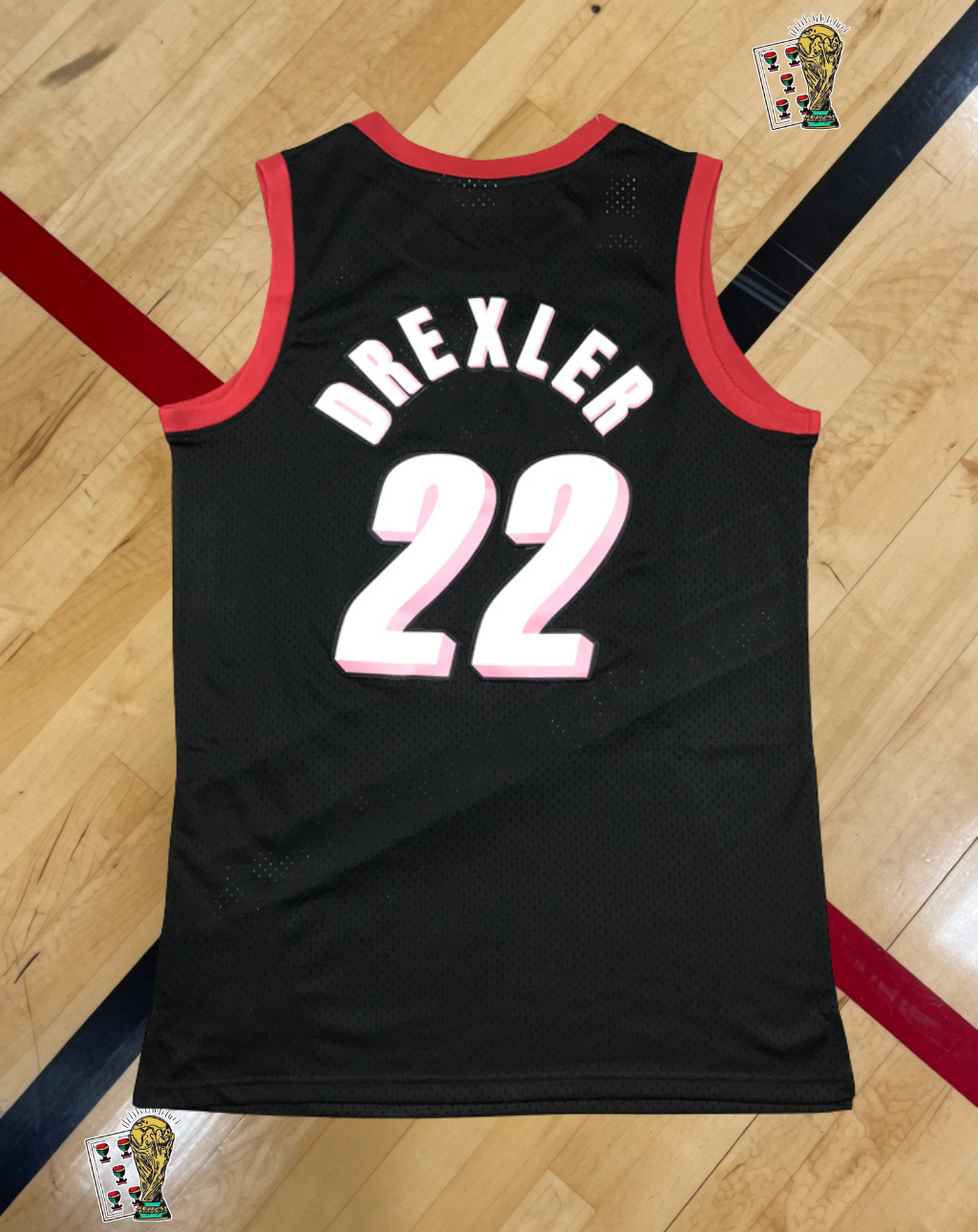 Portland Trail Blazers 1991-92 Third Jersey – Rose City Pinwheel Edition