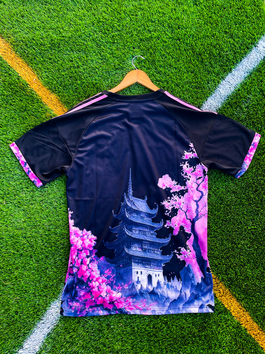 Japan 2024 Special Black Jersey with Pink Dragon – Bold Limited Edition Samurai Blue Kit - Five Of Cups Official