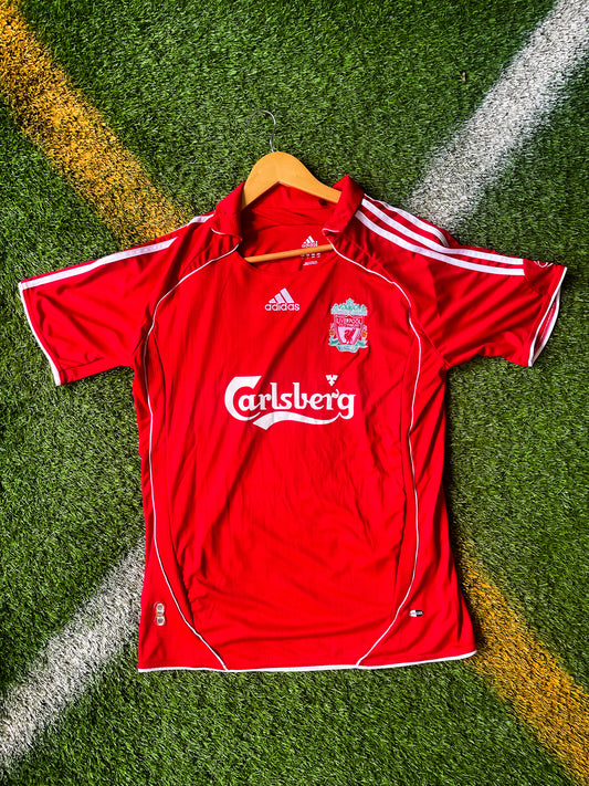 Liverpool 2006 Home Jersey Gerrard #8 – Red FA Cup Winners Vintage Adidas Football Shirt - Five Of Cups Official