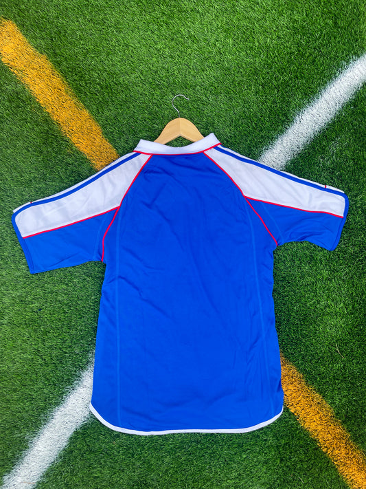 Japan 1999-2000 Home Vintage Adidas Soccer Jersey – Classic Samurai Blue Kit with Retro Design - Five Of Cups Official