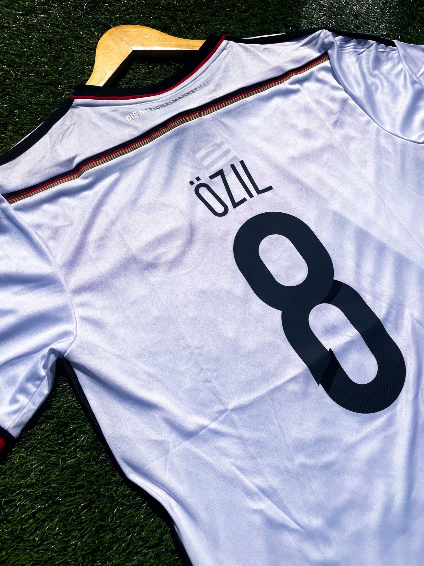 Back view with Özil #8 or Götze #19