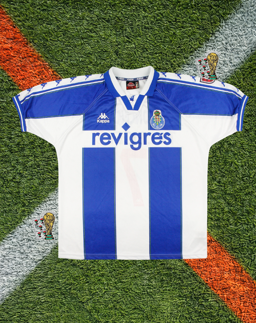 FC Porto 1998-99 Home Jersey – Blue Stripe Classic Home Edition