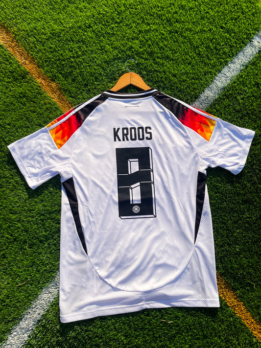 Germany 2024 Home Kroos #8 & Musiala #10 Euros Soccer Jersey – Bold Modern Adidas Kit for the New Era of Die Mannschaft - Five Of Cups Official