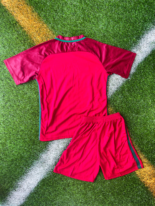 Portugal 2016 Home Euro Cup Champions Kids Jersey – Youth Nike Kit from a Historic Victory in Red and Green - Five Of Cups Official