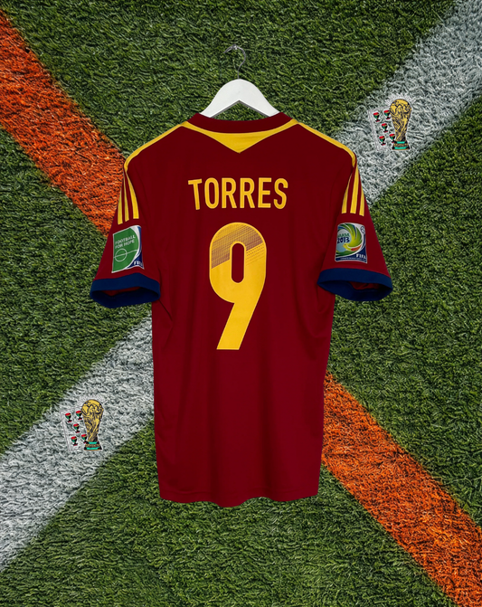 Spain 2013/14 Home Jersey – Torres #9 – FIFA Champions Edition