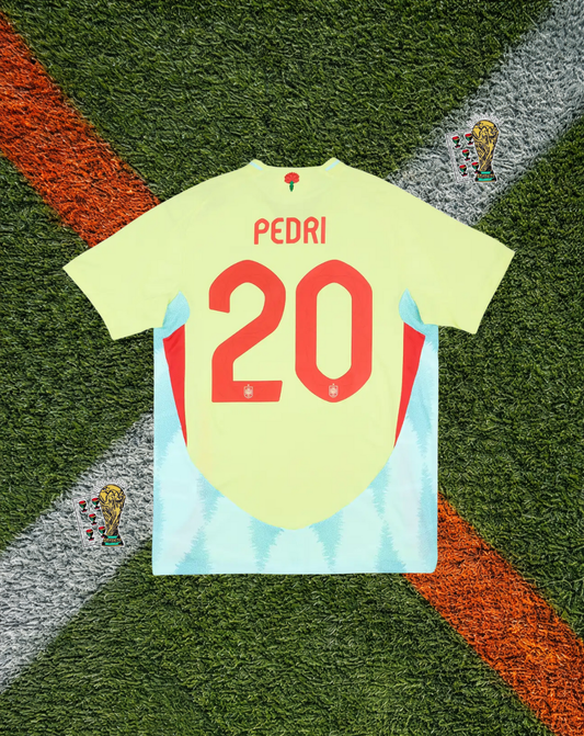 Spain 2024 Away Jersey – PEDRI #20 – UEFA Euro 2024 Edition