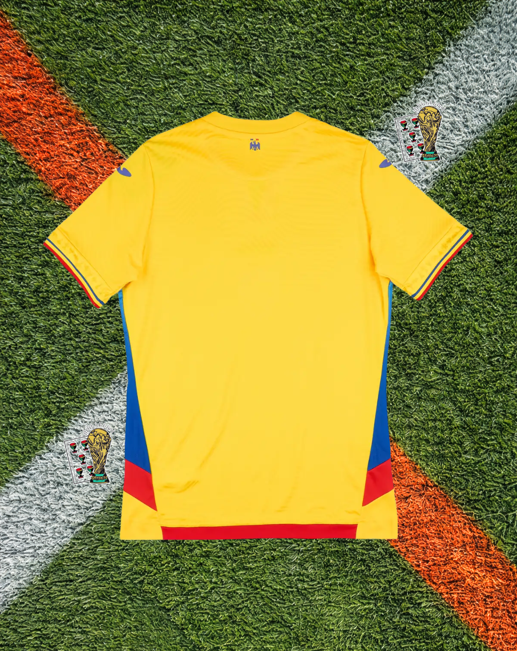 Romania 2025/2026 Home Jersey -Vibrant Yellow Centered Badge Minimalist V-Neck