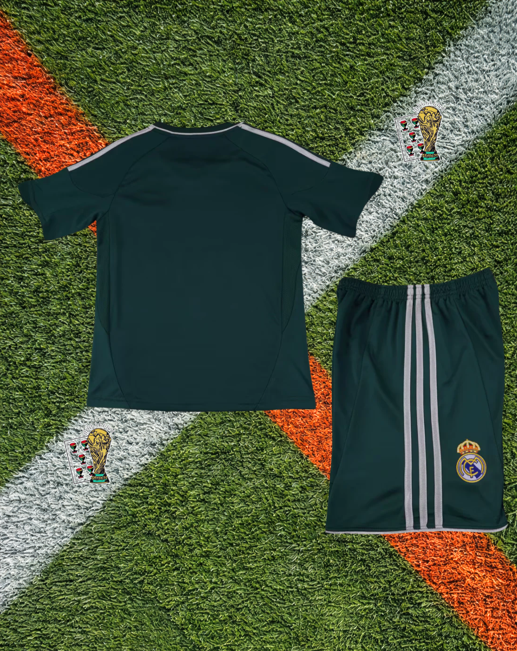 Real Madrid 2012–13 Third Jersey – Ronaldo #7 Vintage Green Model- Youth Edition