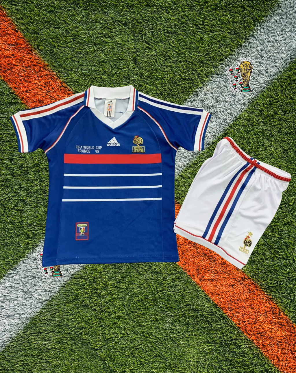 France 1998 Home Retro World Cup Champions Soccer Jersey – Vintage