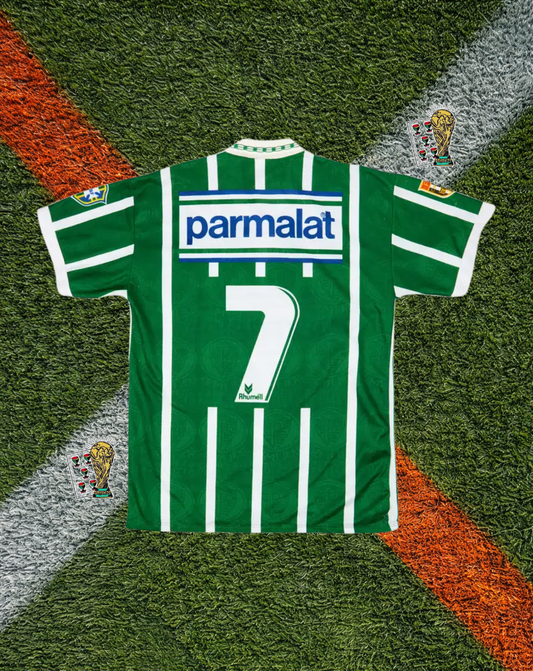Palmeiras 1993/1994 Home Jersey – EDMUNDO #7 - "The Vertical Pinstripe Classic"