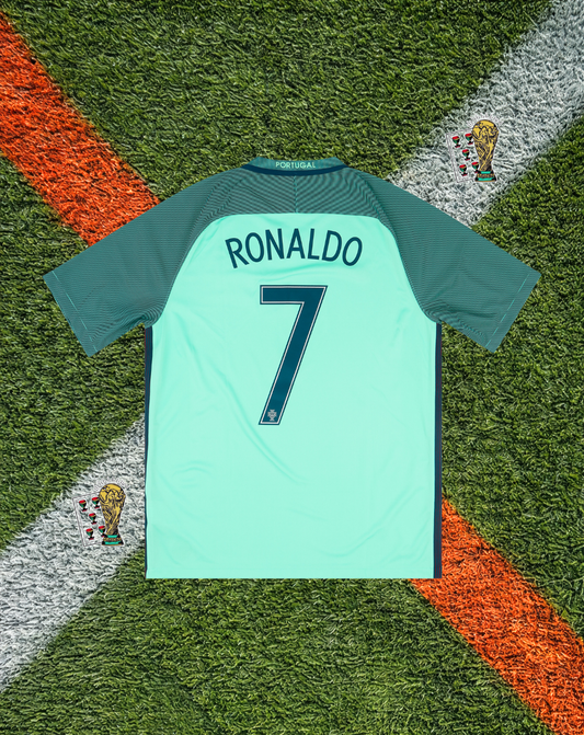 Portugal 2016 Away Jersey – Ronaldo #7 -Euro Champions Mint Fade Edition