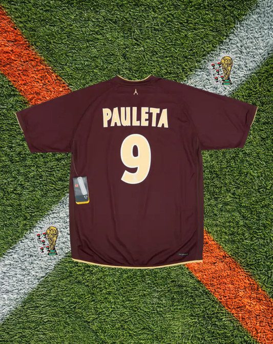 Paris Saint-Germain 2006-07 Away Pauleta #9 – Burgundy Fly Emirates PSG Kit