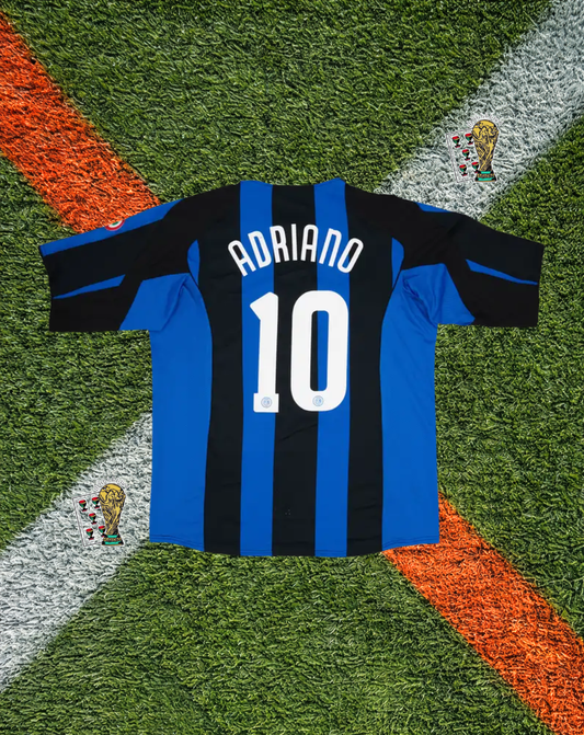 Inter Milan 2004-2005 Home Jersey – Adriano #10 - "Total90" Edition