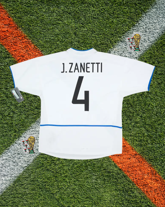 Inter Milan 2002-2003 Away Jersey – J. Zanetti #4- "Pirelli" Edition