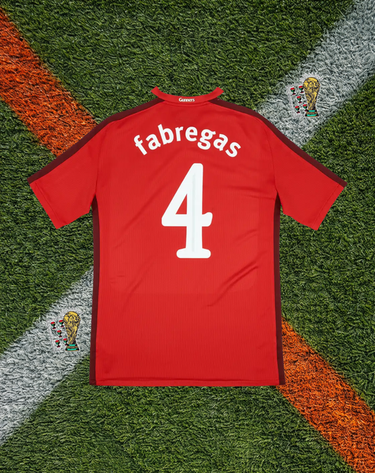 Arsenal 2008–10 Home Fabregas #4 – Nike Red Classic Football Shirt Fly Emirates Vintage