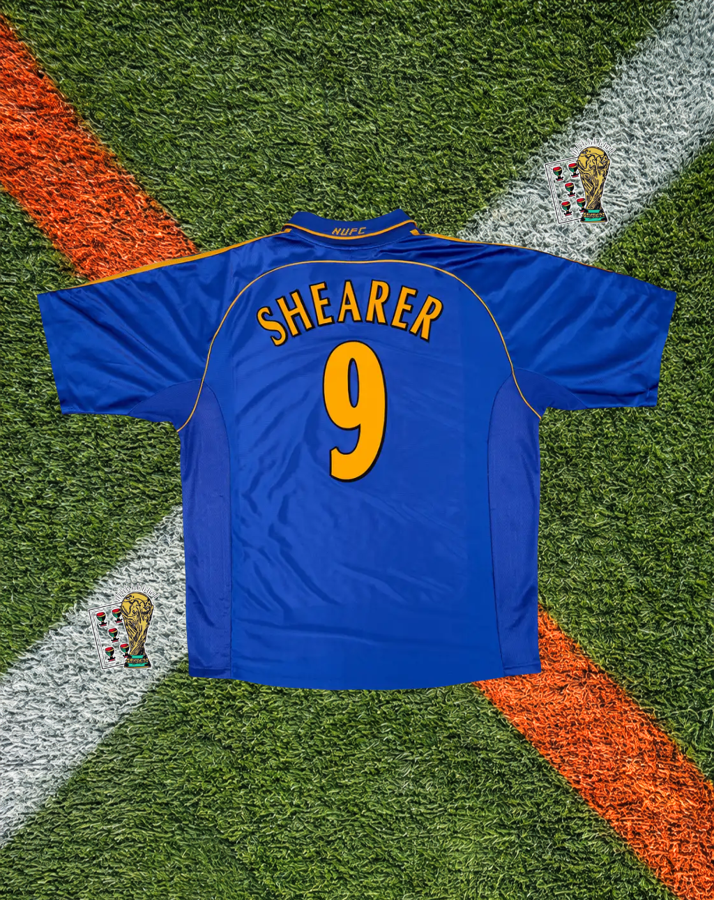 Newcastle United 1998-1999 Away Jersey – SHEARER #9- "Royal Blue & Converse SponsOR