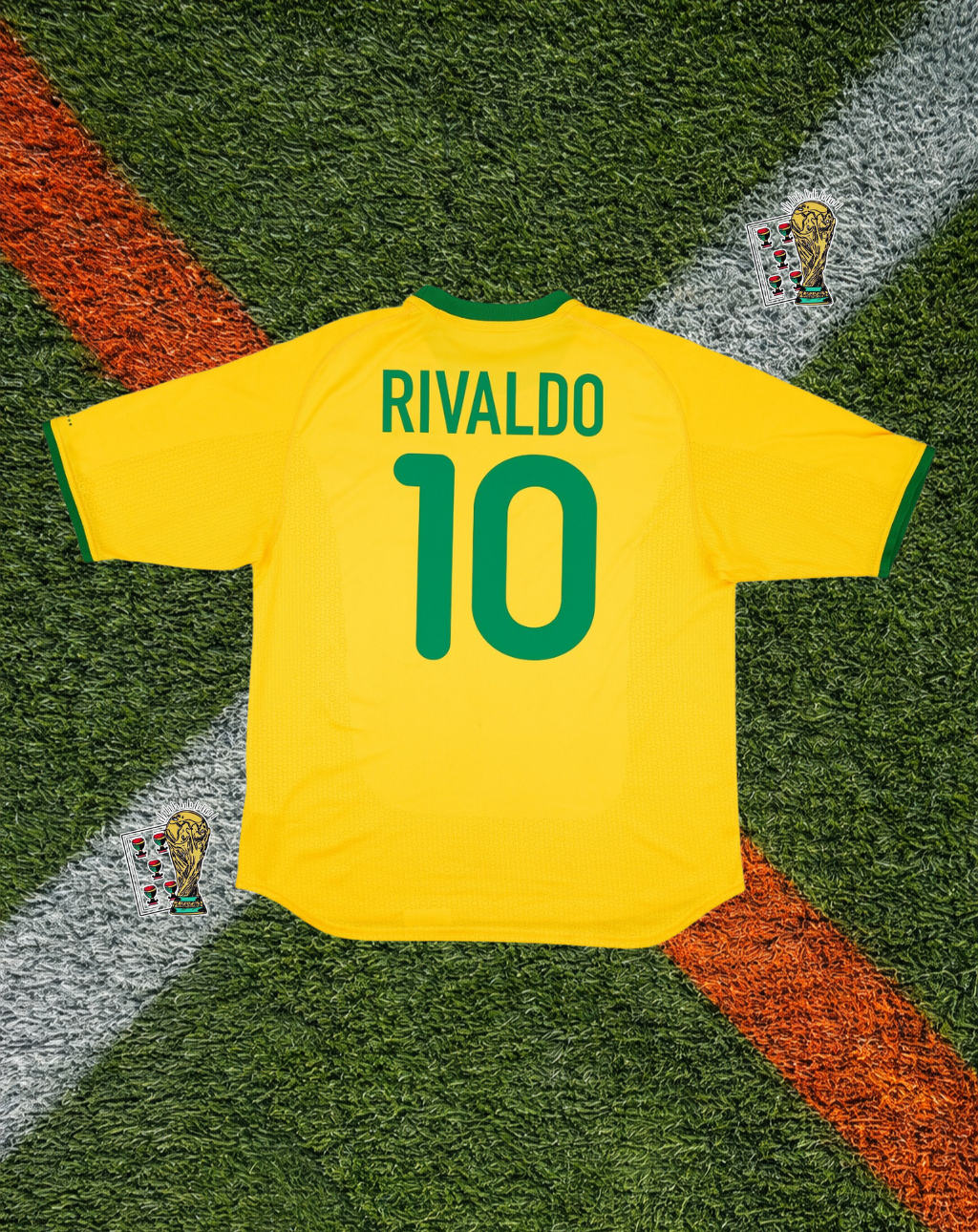 Brazil 2000–02 Home – Rivaldo #10 Nike Yellow World Cup Era Classic