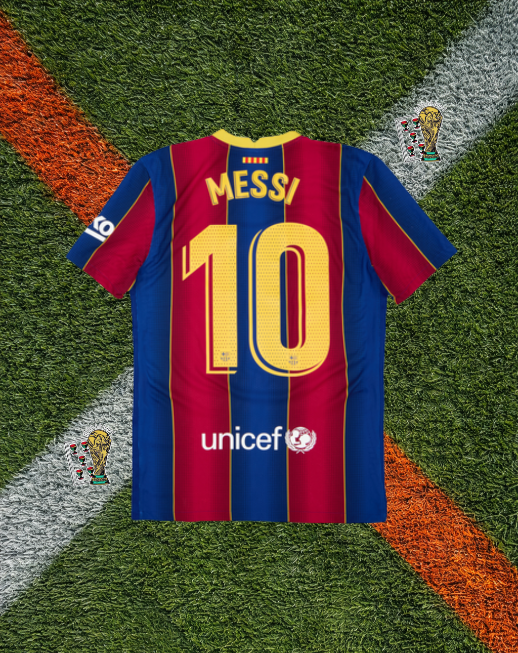 Barcelona 2020–21 Home Messi #10 – Nike Rakuten Blaugrana Classic Striped Shirt