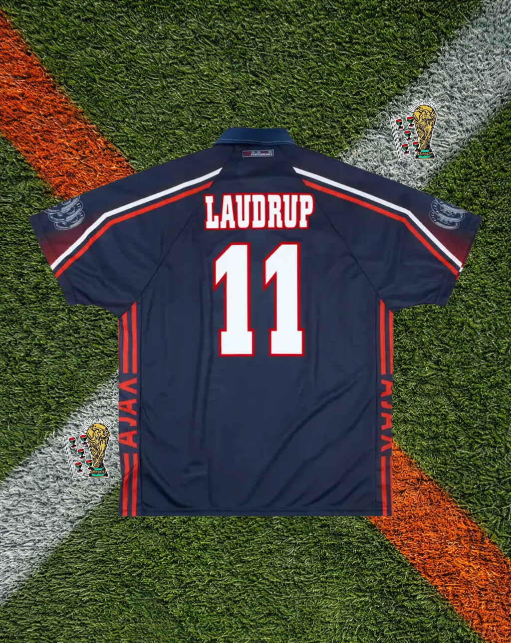 Ajax Amsterdam 1997-1998 Away Jersey –Michael Laudrup #11- Umbro "ABN-AMRO" Edition