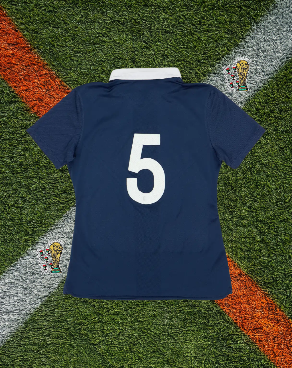 France 2014–2015 Home Jersey – Navy Heritage Collar Edition | #5