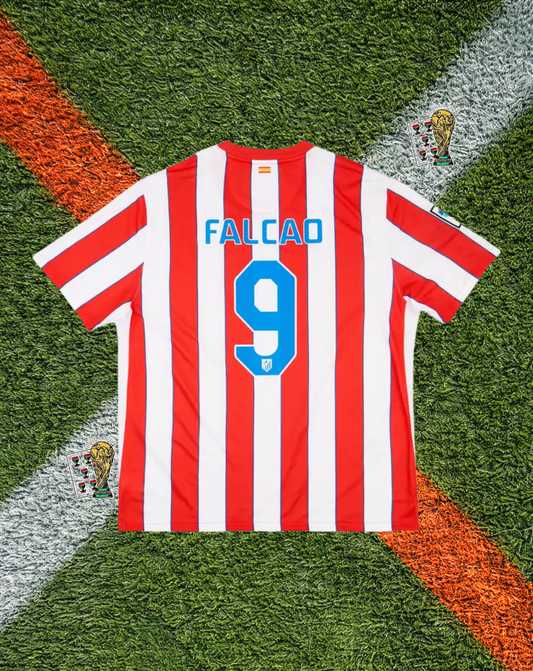 Atlético Madrid 2011-2012 Home Jersey – FALCAO #9- "100 Years of Stripes" Edition