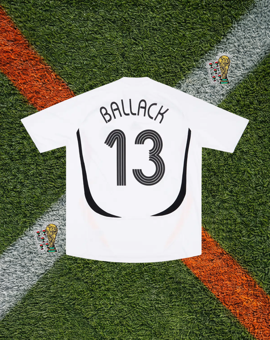 Germany 2006 World Cup Home Jersey – Ballack #13 – Adidas Teamgeist Classic
