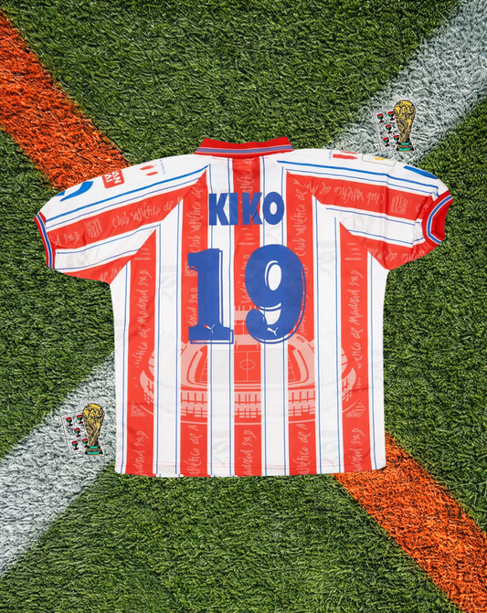 Atlético Madrid 1996-1997 Home Jersey – KIKO #19- "Bandai" Edition