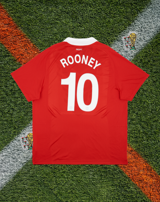 Manchester United 2011–12 Home Rooney #10 – Nike Red Retro Football Shirt AON Vintage Kit