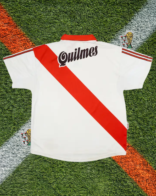 River Plate 1998-2000 Home Jersey – Adidas "Quilmes" Retro
