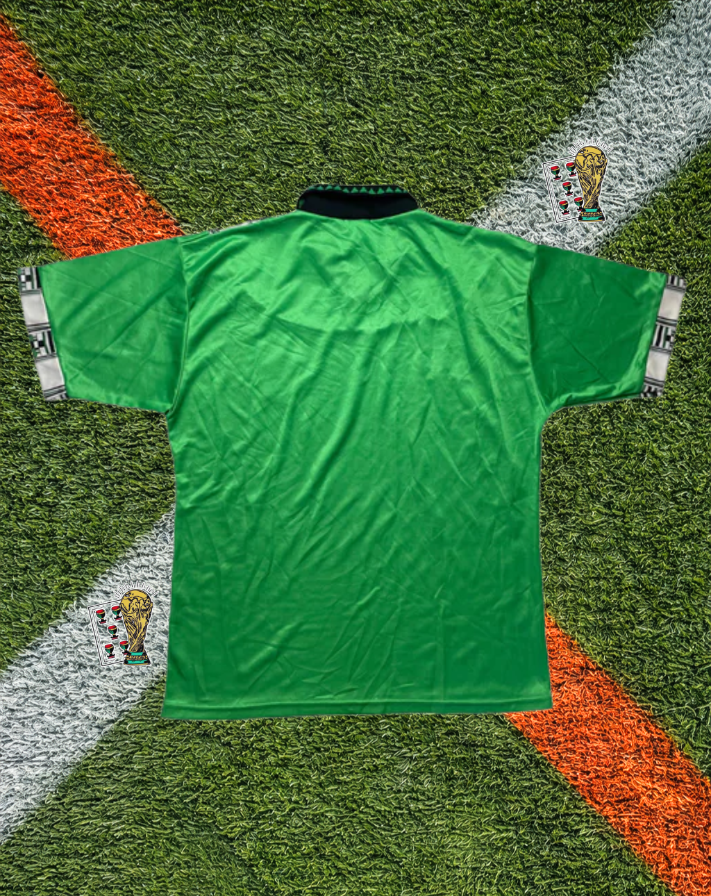 Nigeria 1994 Home Jersey – World Cup USA Edition - Native Eagle Wing Pattern V-Neck
