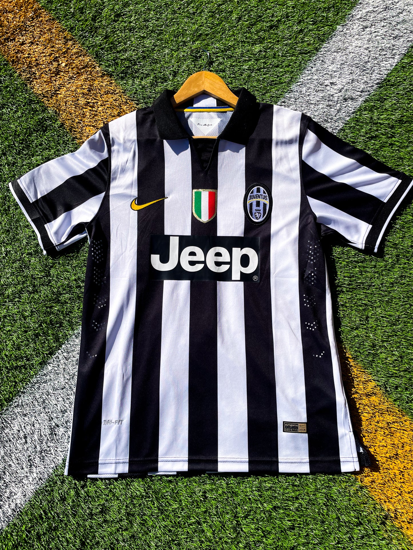 Juventus 2014-15 Home Tevez #10 Vintage Champions League Final Soccer Jersey – Retro Black & White Classic - Five Of Cups Official