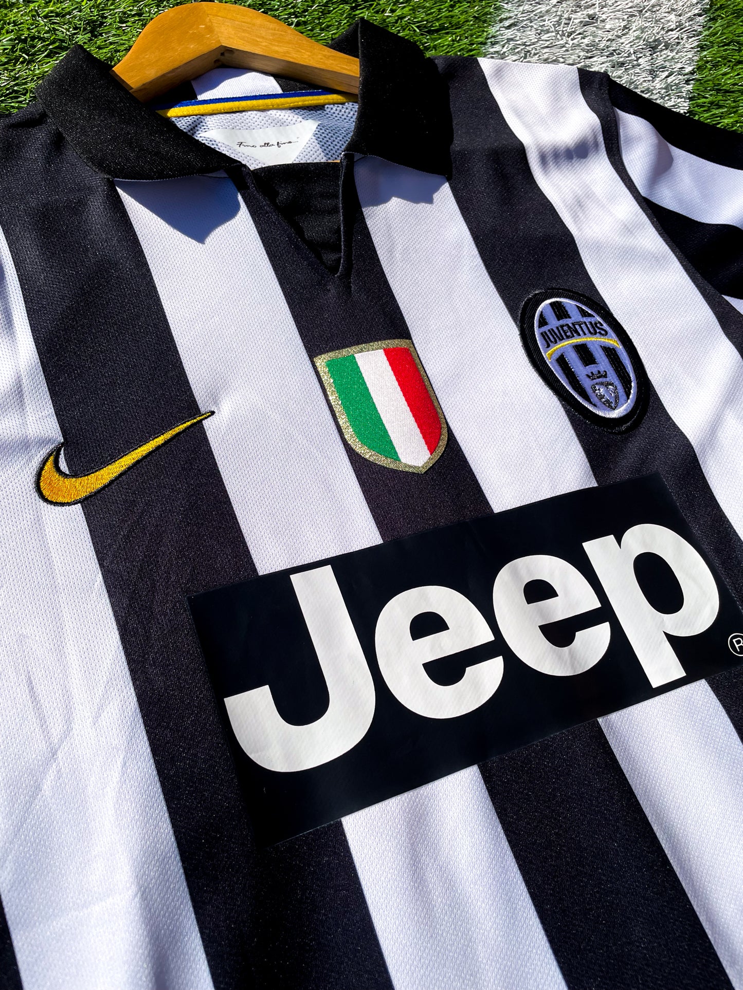 Juventus 2014-15 Home Tevez #10 Vintage Champions League Final Soccer Jersey – Retro Black & White Classic - Five Of Cups Official