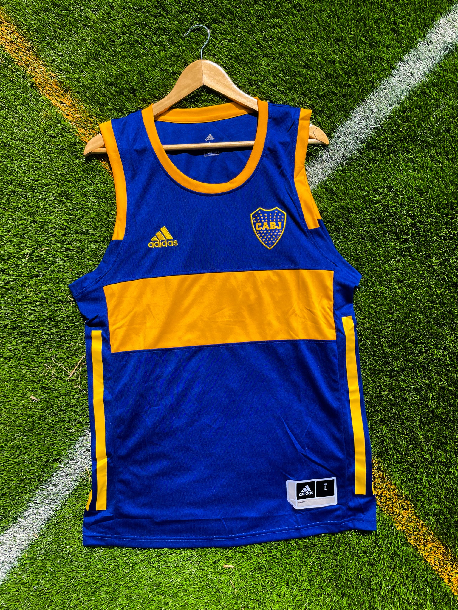 Boca Juniors 2023/2024 Training Vest – Lightweight Sleeveless Performance Gear in Blue & Yellow - Five Of Cups Official