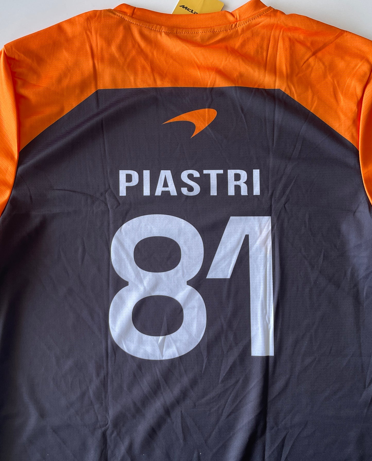 McLaren Formula 1 Black Jersey – Norris 4/ Piastri 81 - Orange Sleeves Racing Design