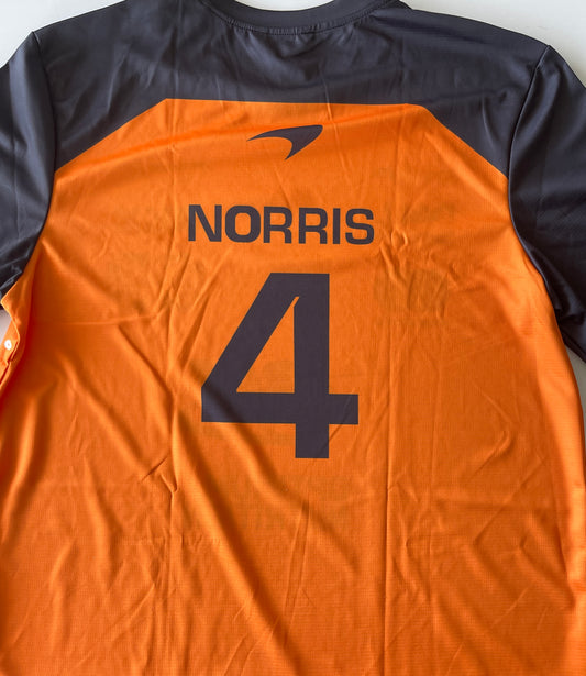 McLaren Formula 1 Orange Jersey – Norris 4/ Piastri 81 - Black Sleeves Racing Design