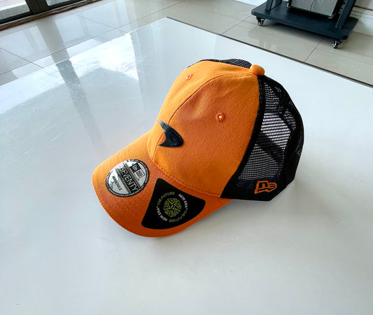 McLaren Formula 1 Papaya Orange & Black Racing Hat – Classic Trucker Cap Design